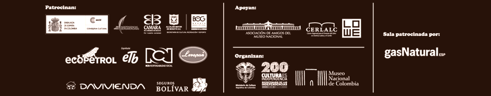 logos Ministerio de cultura, Museo nacional, Fundación Beatriz Osorio y Gas Natural