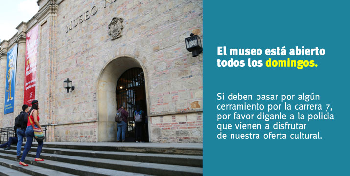 El Museo Nacional de Colombia está abierto durante la temporada taurina
