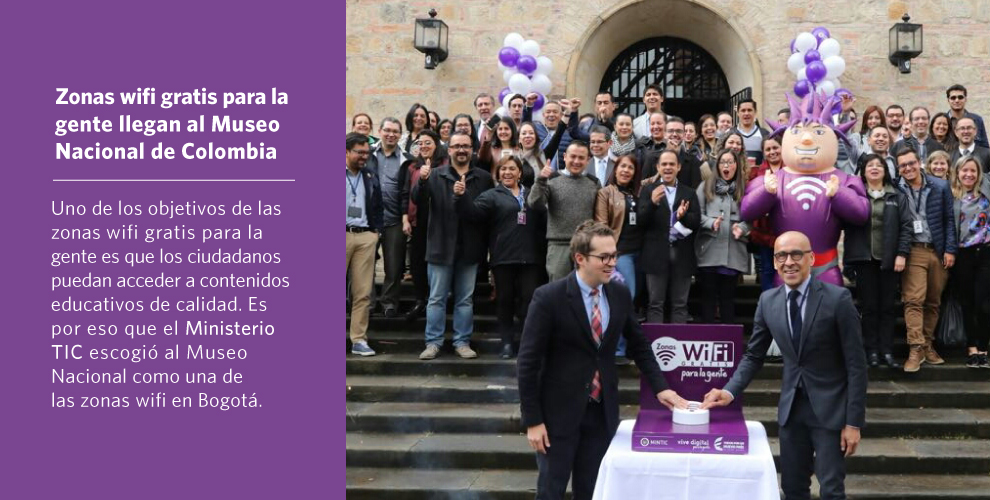 Entrega de la Zona Wifi del Museo Nacional de Colombia