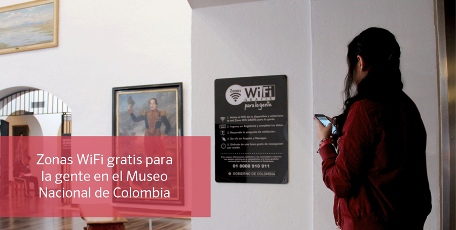Zonas wifi gratis para la gente llega al Museo Nacional de Colombia