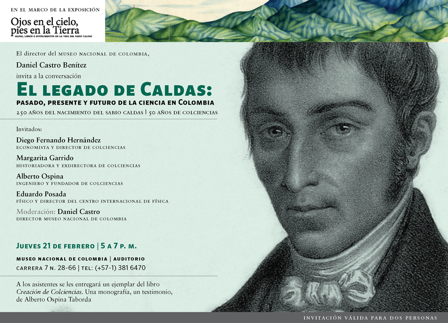 Pregúntele al Sabio Caldas sobre su legado en la ciencia, a través de los invitados del Museo Nacional de Colombia 
