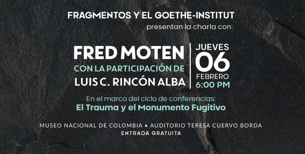 El Trauma y el Monumento Fugitivo" Charla con Fred Moten en el Museo Nacional