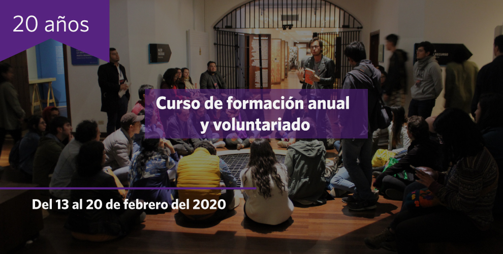 Abiertas inscripciones al curso de formación y voluntariado 