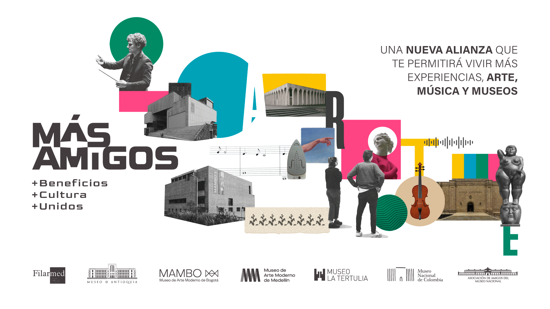 Más amigos: una nueva alianza que permitirá vivir más arte, música y museos