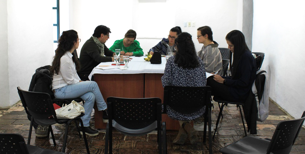 Visita del equipo del Museo Nacional de Colombia a Villa de Leyva