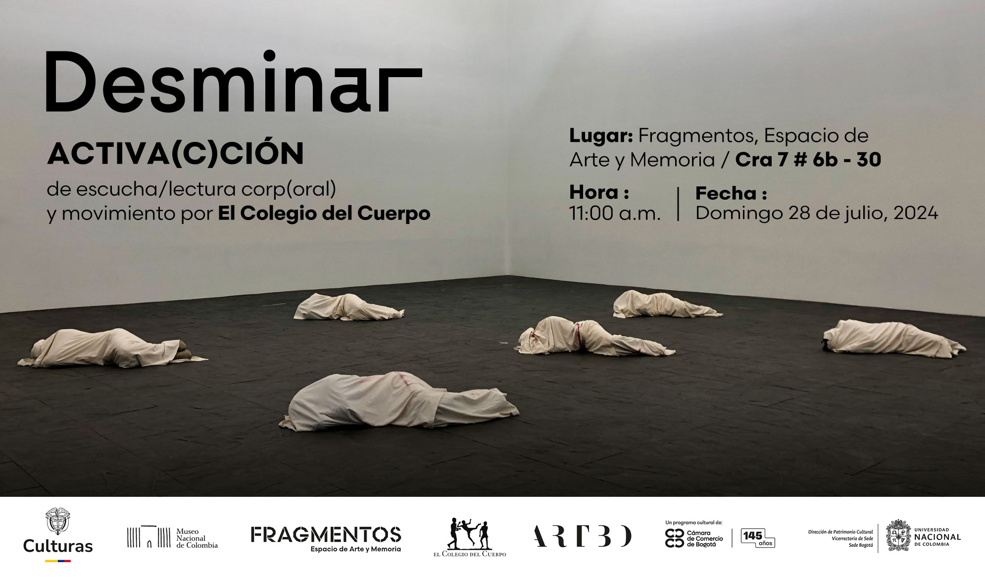 Fragmentos, Espacio de Arte y Memoria, se une a la celebración del cumpleaños del Museo Nacional de Colombia