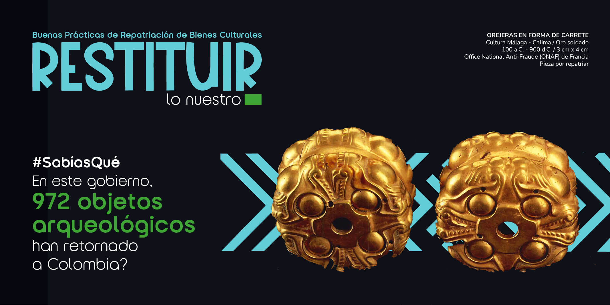 Bogotá y San Agustín serán sede del Foro Internacional sobre Repatriación y Restitución de Bienes Culturales