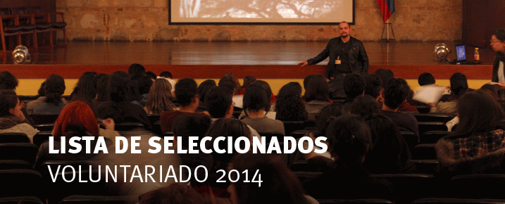 Voluntarios seleccionados 2014